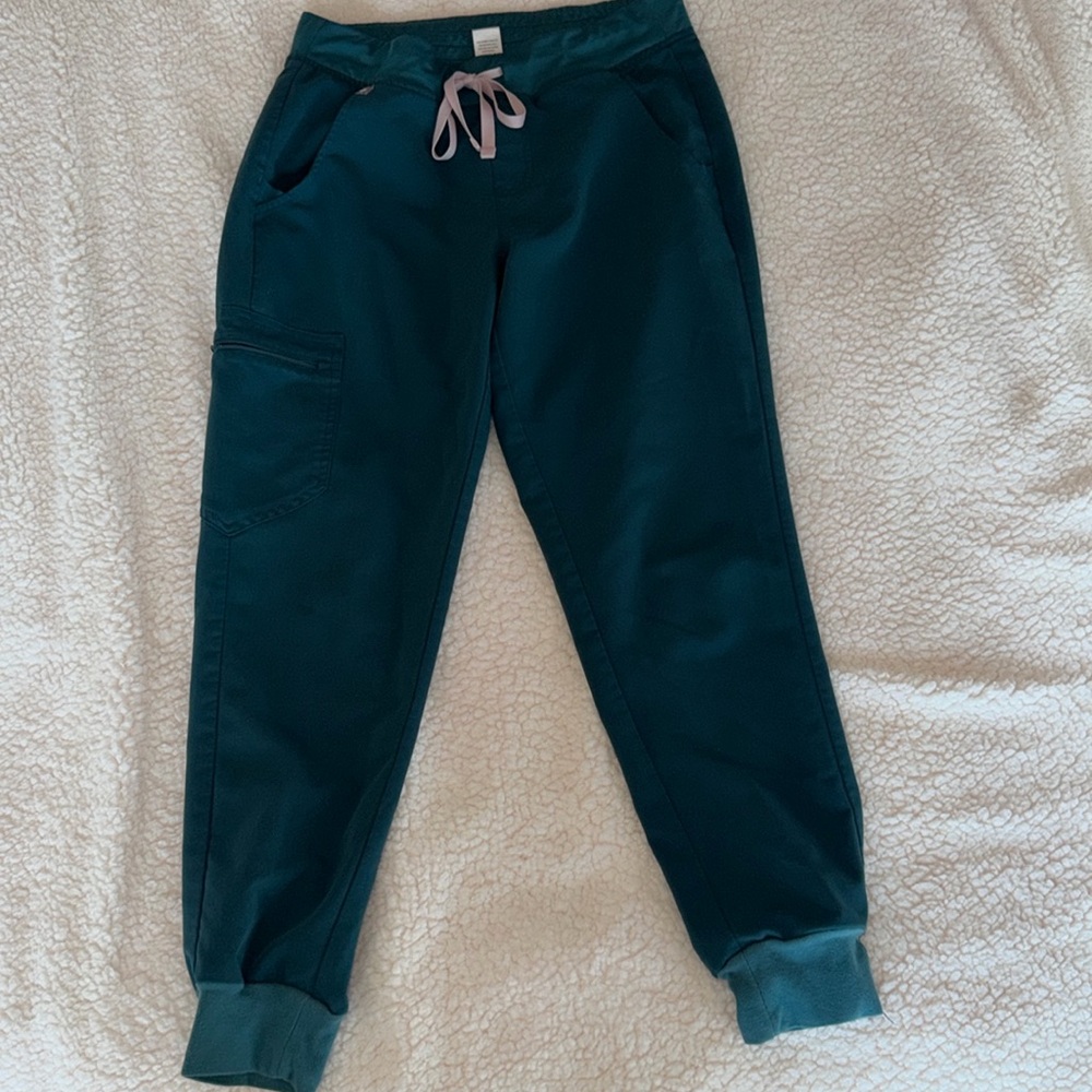 Figs Caribbean Blue Zamora Joggers Size Small Petite